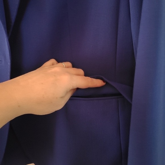 Anne Klein The Executive Collection Blue Blazer - Picture 3 of 6
